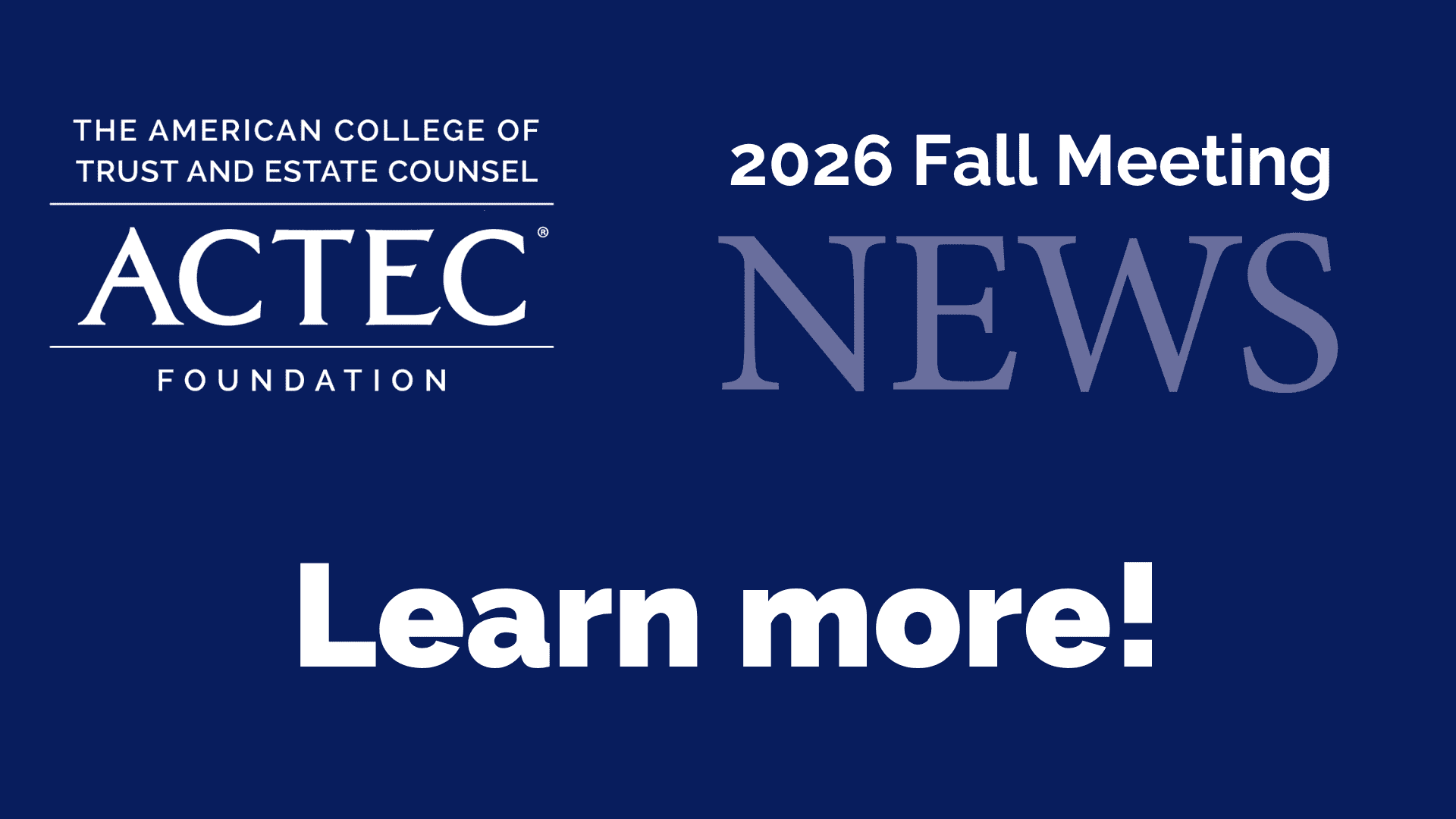 2026 Fall Newsletter