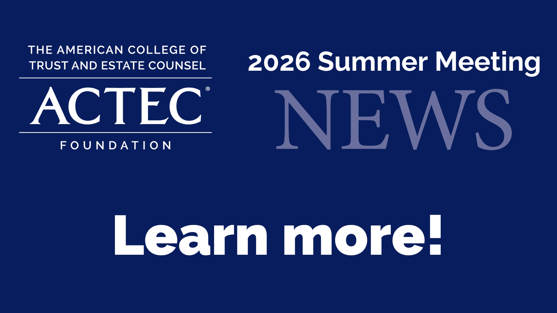 2026 Summer Newsletter