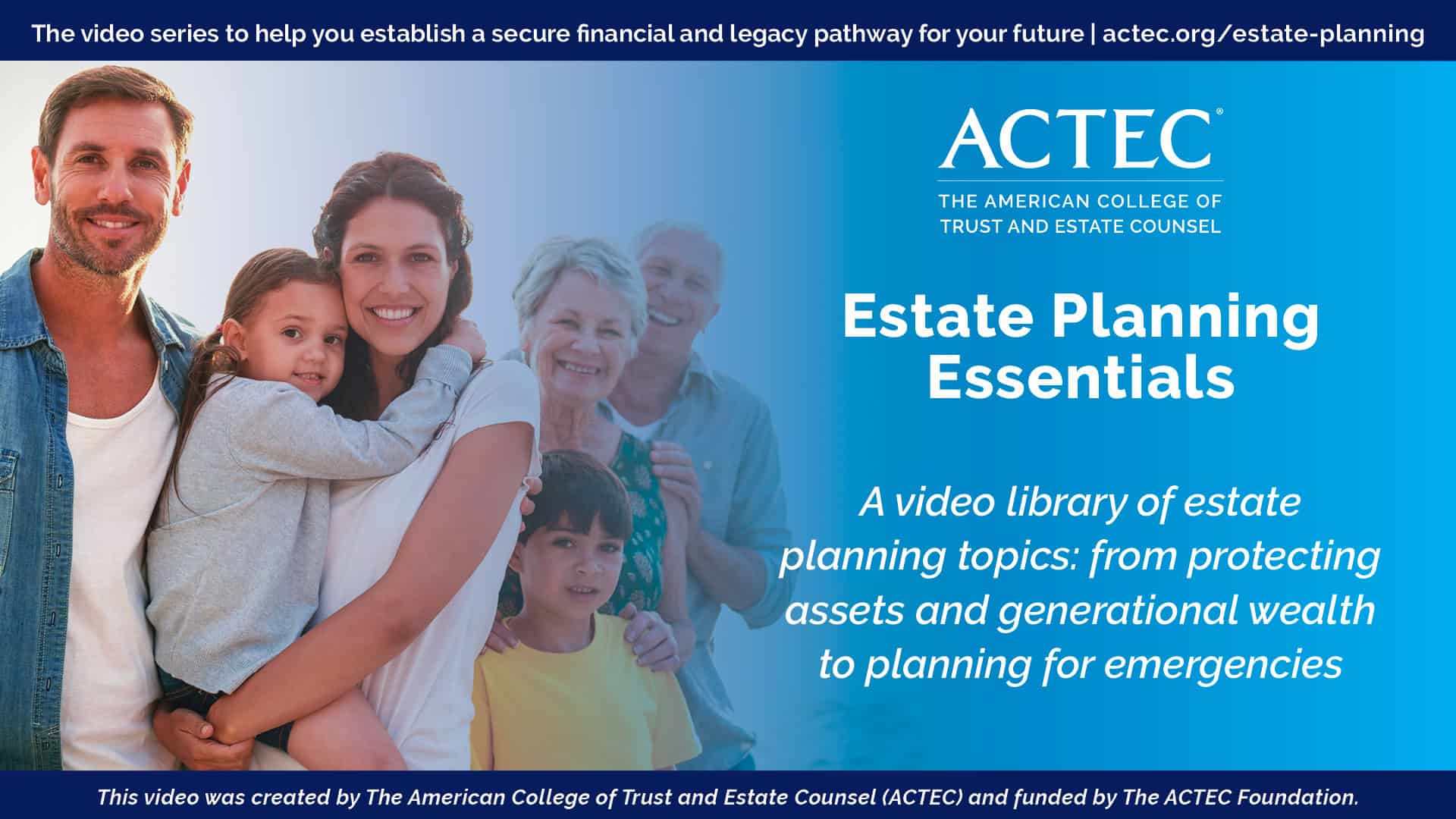 ACTEC Estate Planning Essentials Video Library - American College of ...