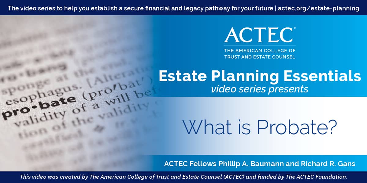 What is Probate?