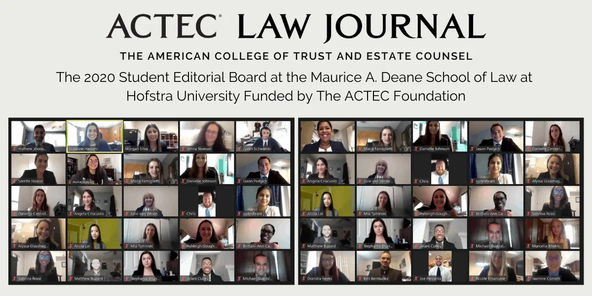 The Student Editorial Board at the Maurice A. Deane School of Law at Hofstra University