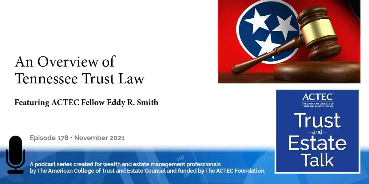 An Overview of Tennessee Trust Law