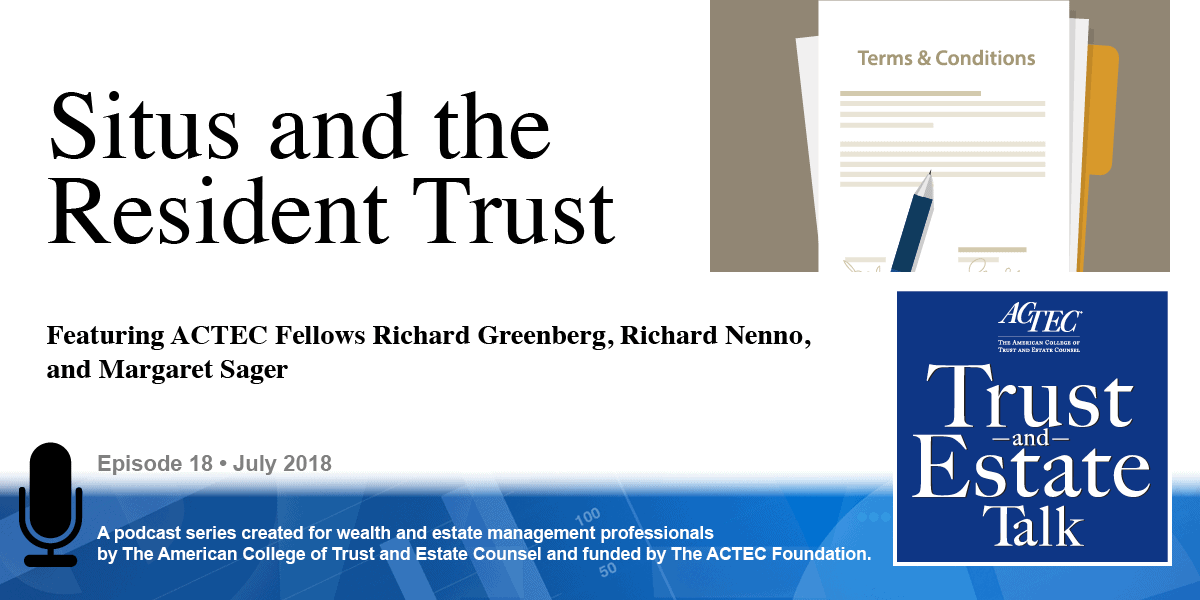 Situs and the Resident Trust