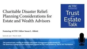 Providing Charitable Assistance to Survivors of a Disaster