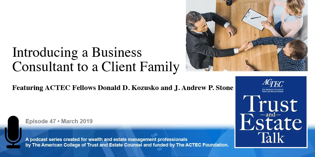 Introducing a Business Consultant to a Client Family | B2B Introduction