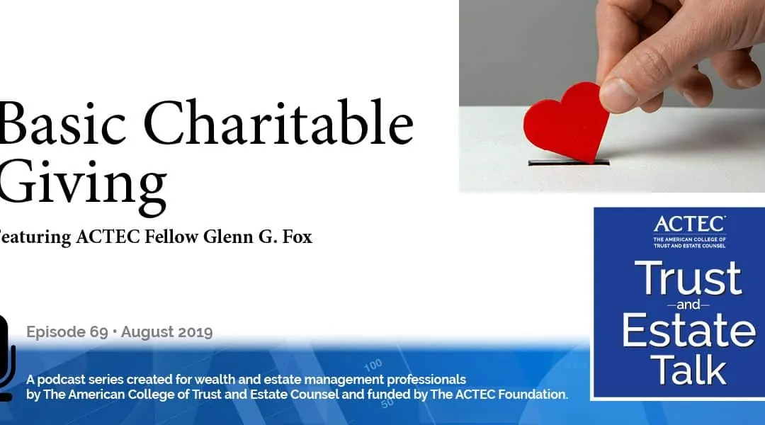 Basic Charitable Giving