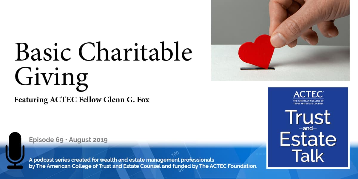 Basic Charitable Giving