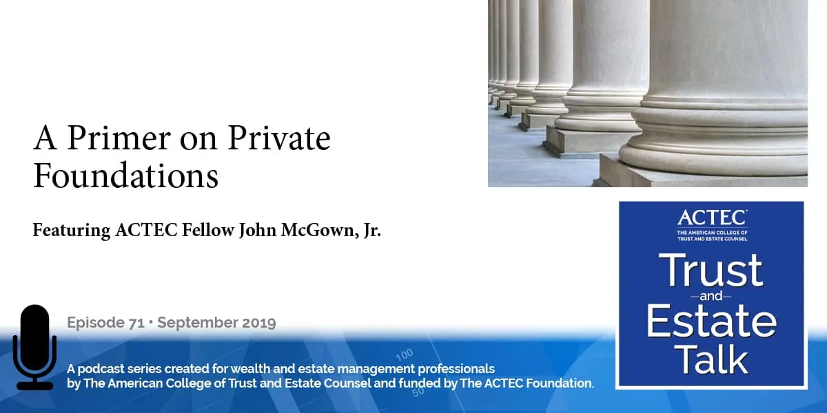 A Primer on Private Foundations | Private Charitable Foundation