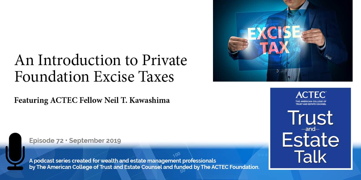 An Introduction to Private Foundation Excise Taxes