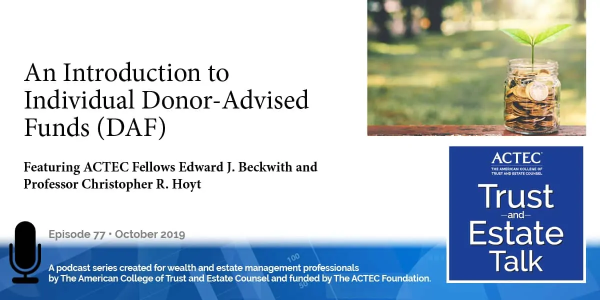 An Introduction to Individual Donor Advised Funds