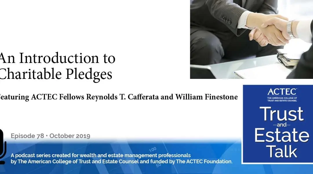An Introduction to Charitable Pledges